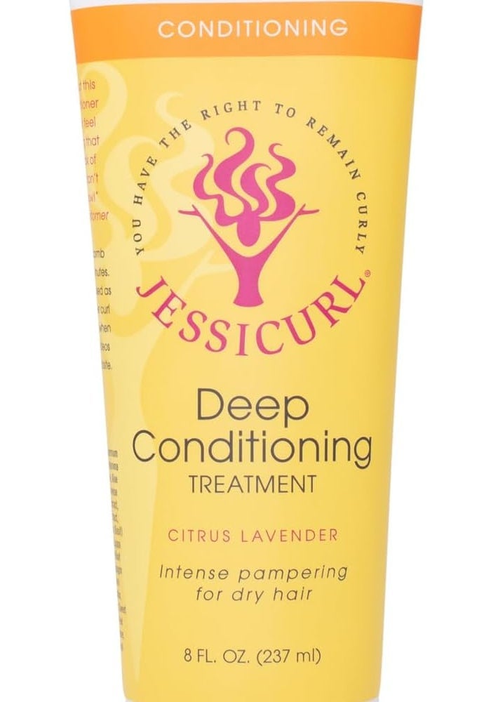 Jessicurl Deep Conditioning Treatment - Citrus Lavender, 8 Fl oz - Intense Conditioner for Dry, Damaged Hair - Image 1
